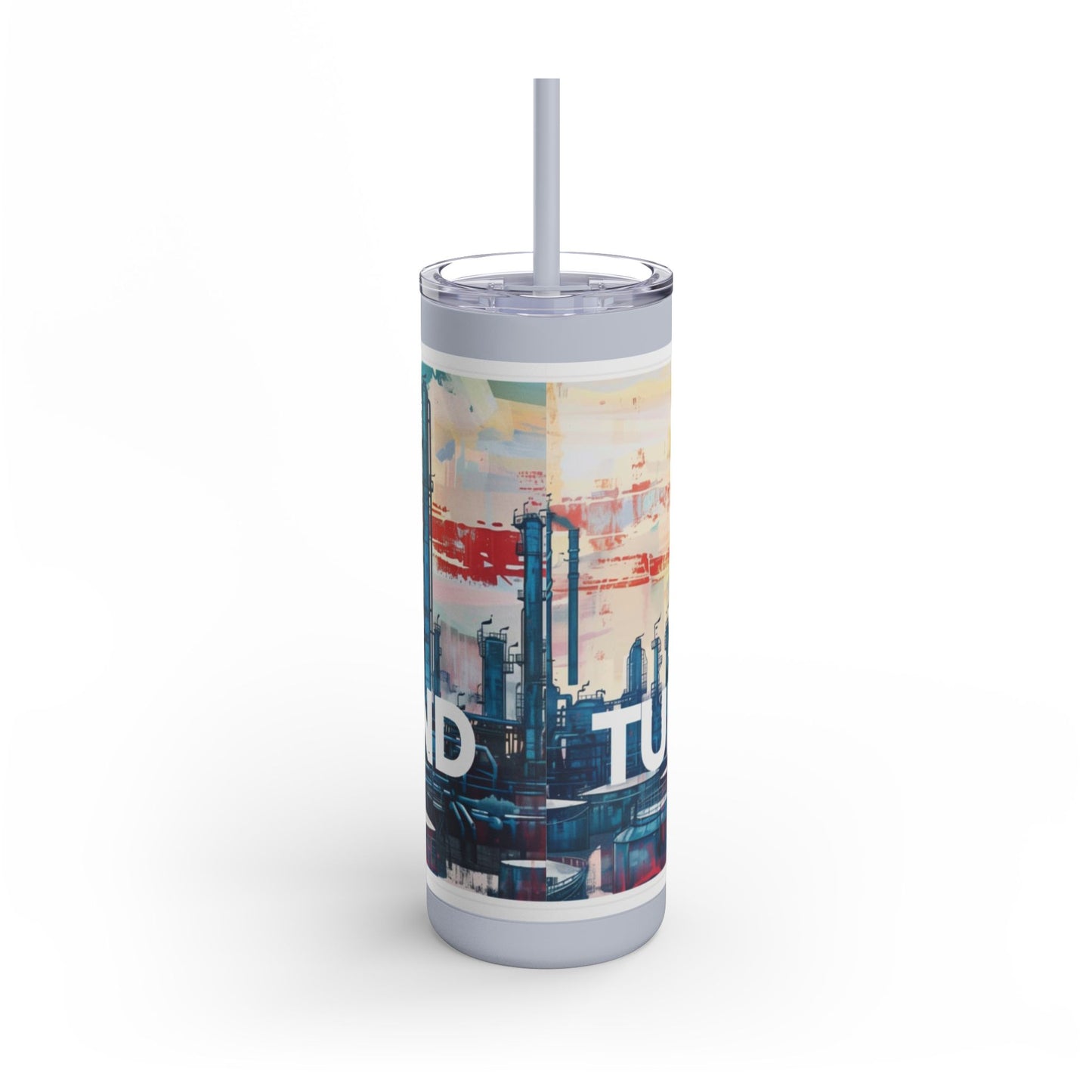 Turnaround Junkies  Red Sun Rising Maars Maker Skinny Matte Tumbler, 20oz