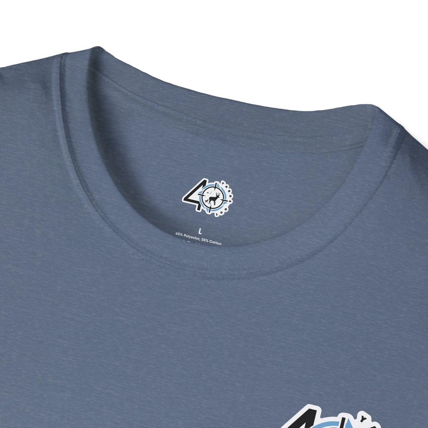 40 Yards Out Antler Deer Unisex Softstyle T-Shirt