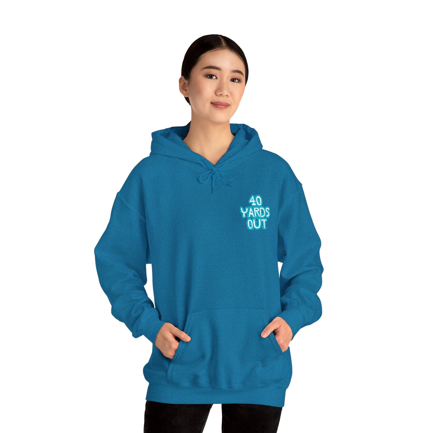 40 YARDS OUT Brand Productions Muddy Boar Heavy Blend™ Hooded Sweatshirt