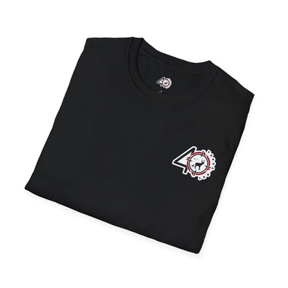 40 Yards Out American Flag Buck Unisex Softstyle T-Shirt