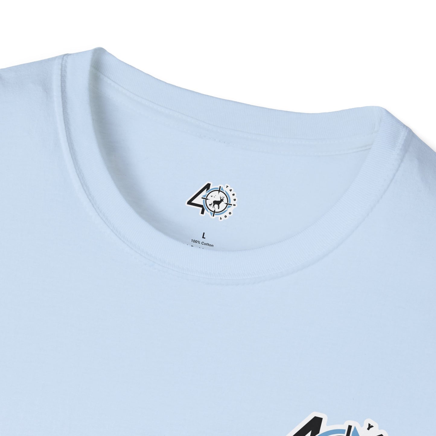 40 Yards Out Antler Deer Unisex Softstyle T-Shirt