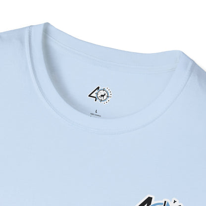 40 Yards Out Antler Deer Unisex Softstyle T-Shirt