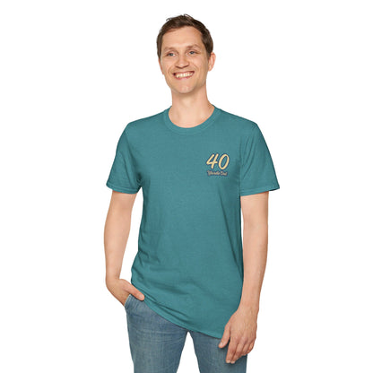 Black Lab Retriever in boat Unisex Softstyle T-Shirt