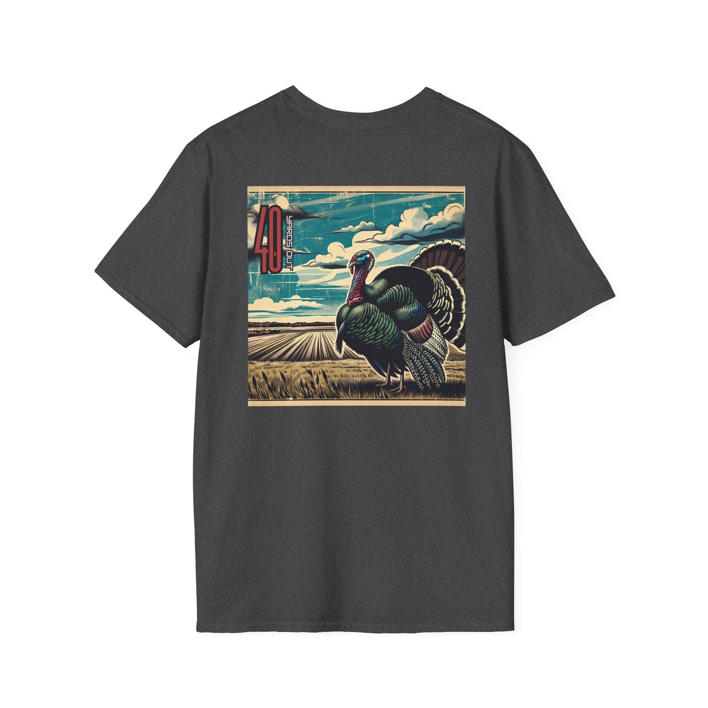 40 Yards Out Turkey Unisex Softstyle T-Shirt