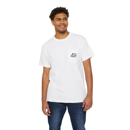 40 Yards Out American Flag Buck Pocket Tee