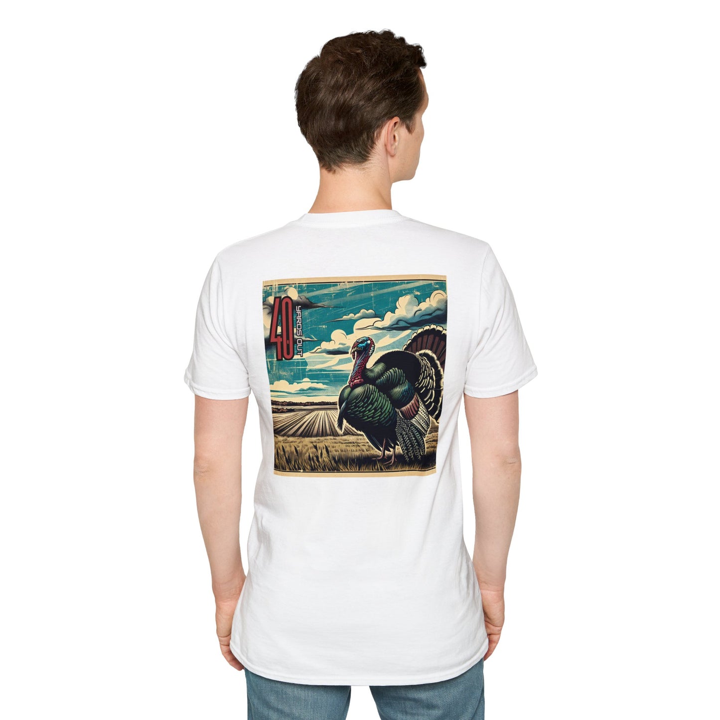 40 Yards Out Turkey Unisex Softstyle T-Shirt