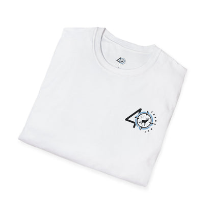 40 Yards Out Antler Deer Unisex Softstyle T-Shirt