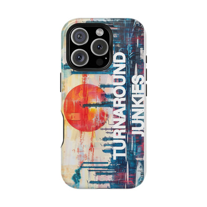 Turnaround Junkies  Red Sun Rising Magnetic Tough Cases