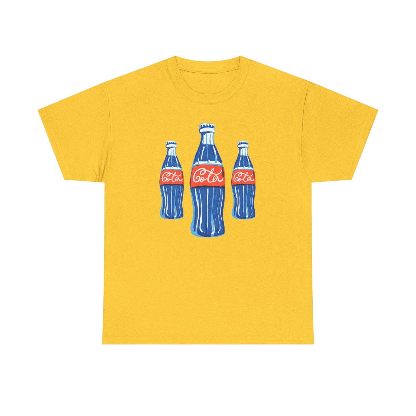 Coca Cola Retro Design Adult Heavy Cotton Tee