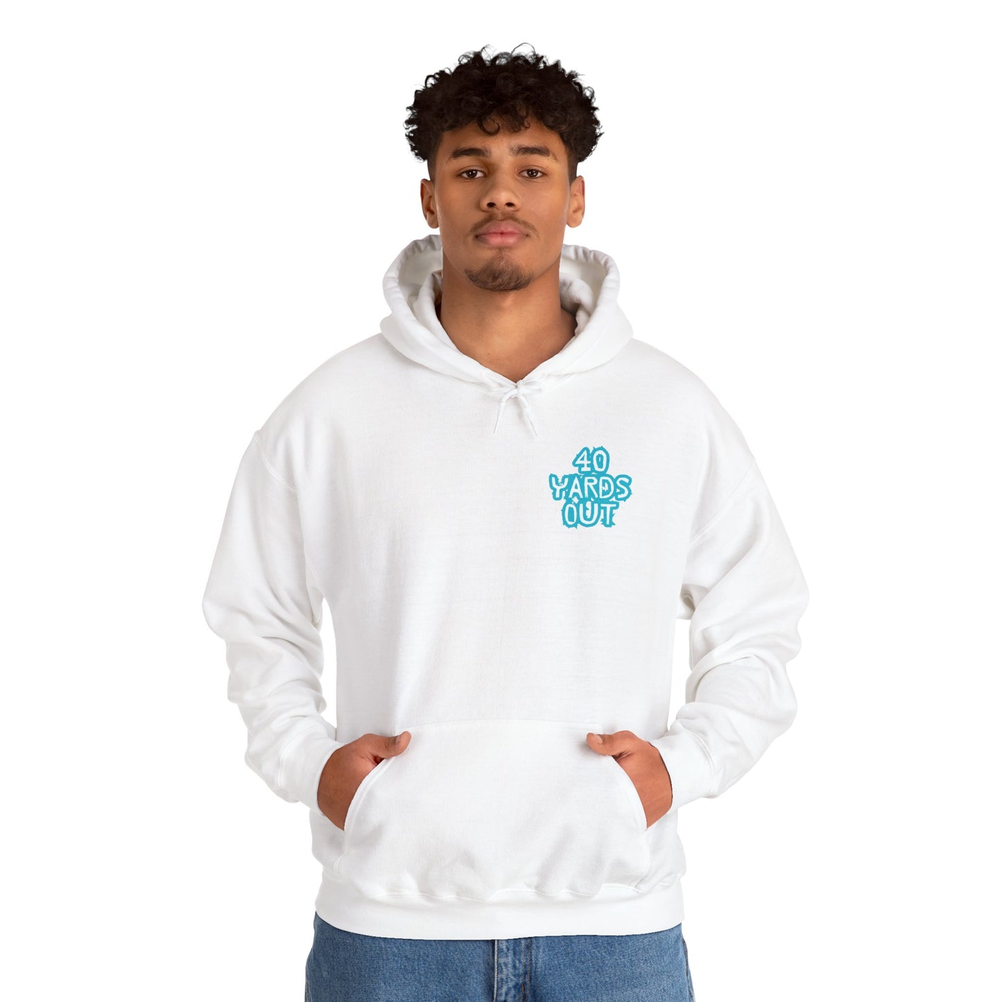 40 YARDS OUT Brand Productions Muddy Boar Heavy Blend™ Hooded Sweatshirt
