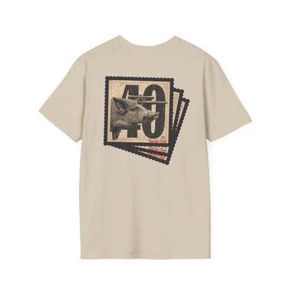 40 Yards Out Hog Hunt Unisex Softstyle T-Shirt