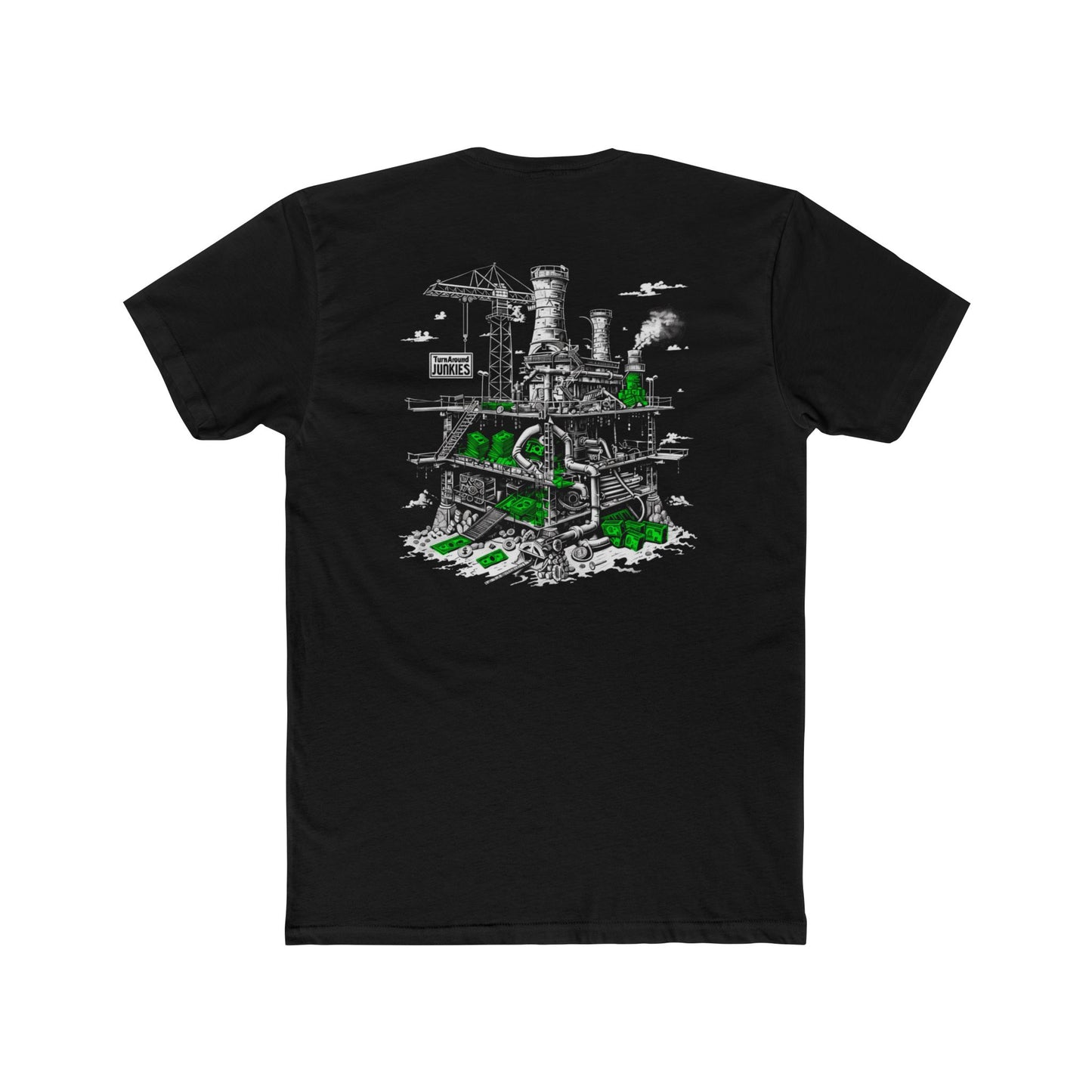 Turnaround Junkies "Stacks On Deck" Cotton Crew Tee