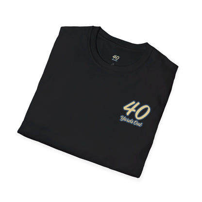 Black Lab Retriever in boat Unisex Softstyle T-Shirt