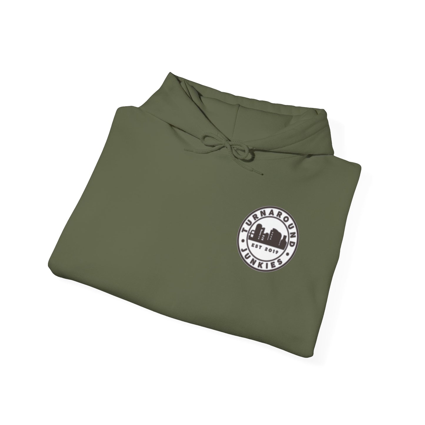 Turnaround Junkies Circle Logo Heavy Blend™ Hooded Sweatshirt