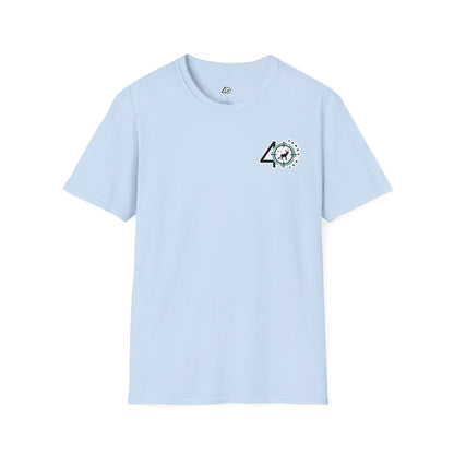 40 YARDS OUT Black Retriever Duck Watch Unisex Softstyle T-Shirt
