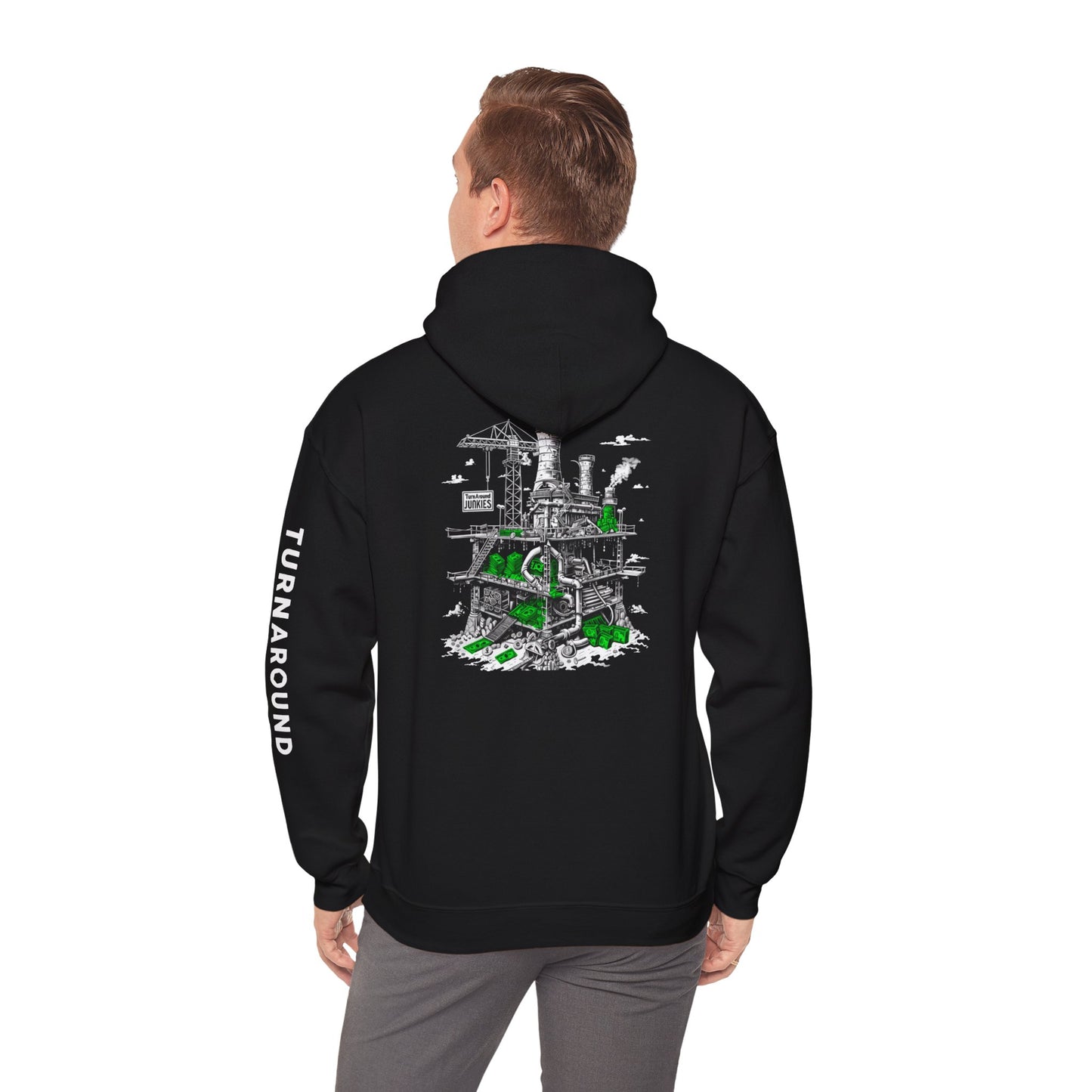 Turnaround Junkies "Stacks On Deck" Heavy Blend™ Hooded Sweatshirt