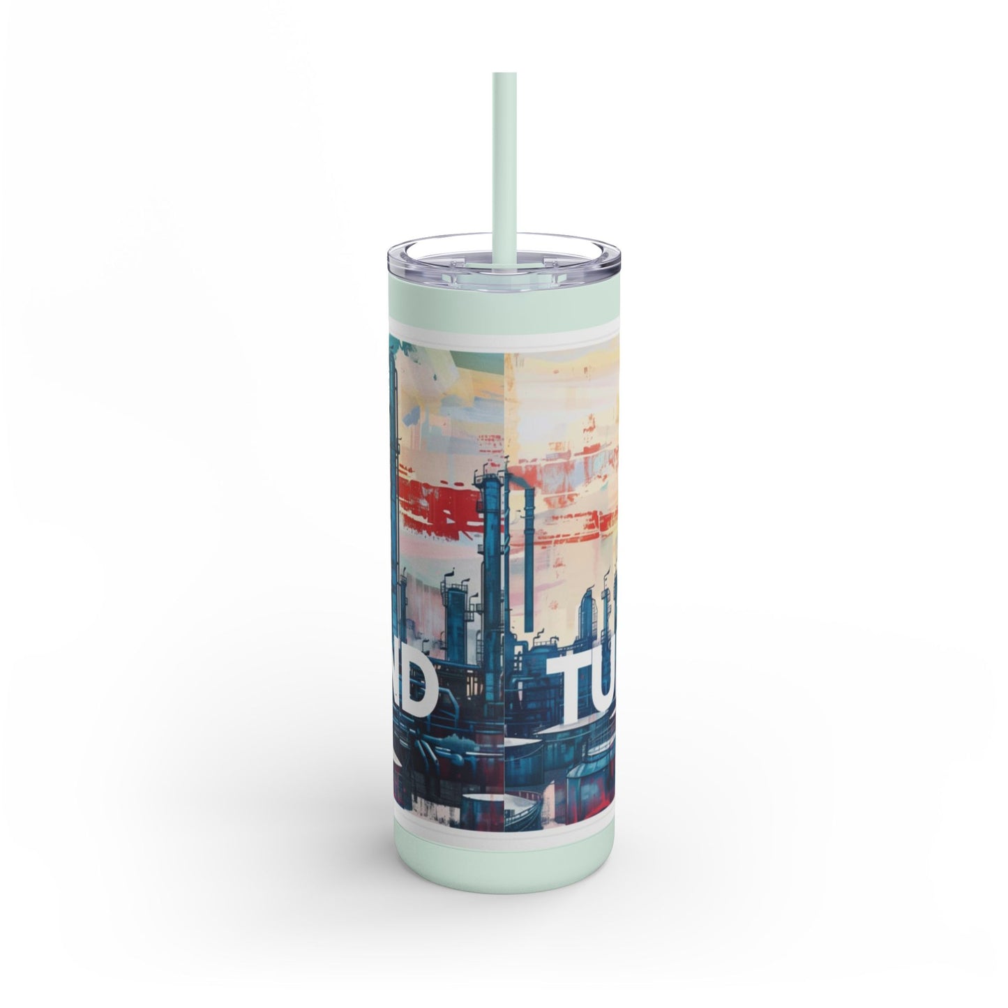 Turnaround Junkies  Red Sun Rising Maars Maker Skinny Matte Tumbler, 20oz