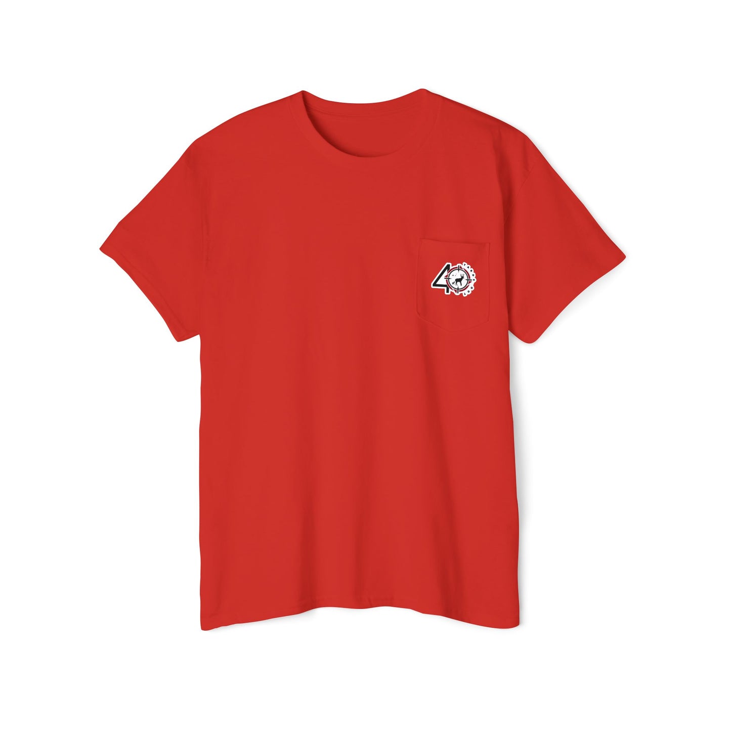 40 Yards Out American Flag Buck Pocket Tee
