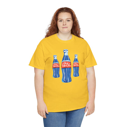 Coca Cola Retro Design Adult Heavy Cotton Tee