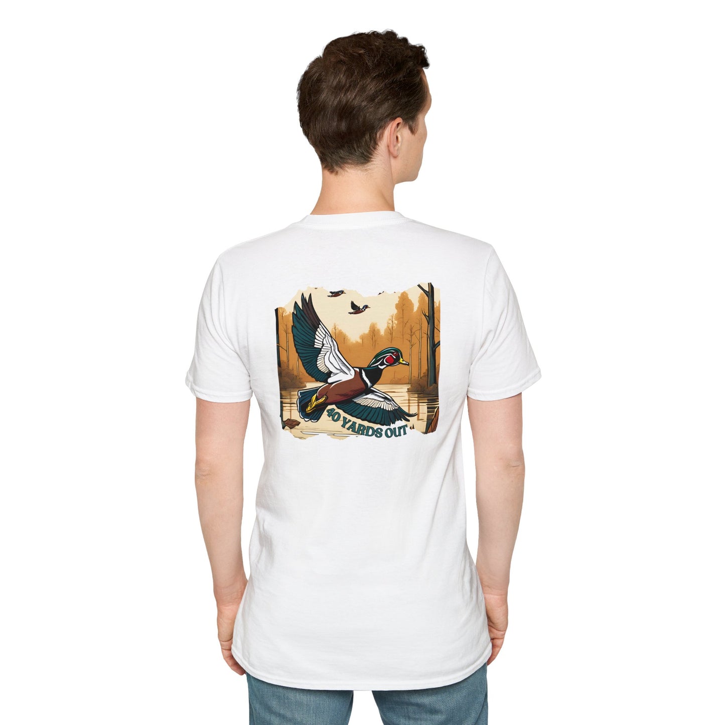 40 Yards Out Wood Duck Unisex Softstyle T-Shirt