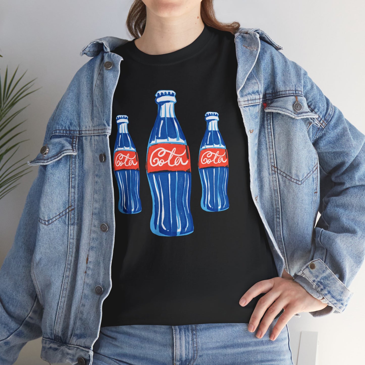 Coca Cola Retro Design Adult Heavy Cotton Tee