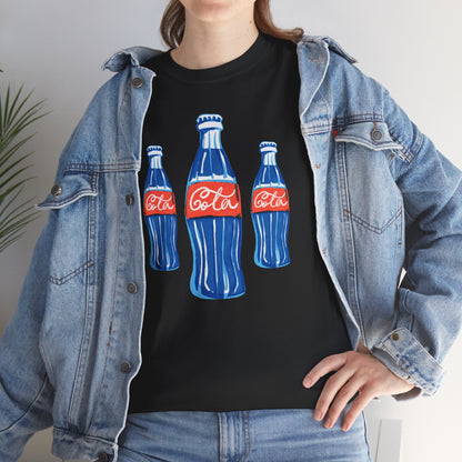 Coca Cola Retro Design Adult Heavy Cotton Tee