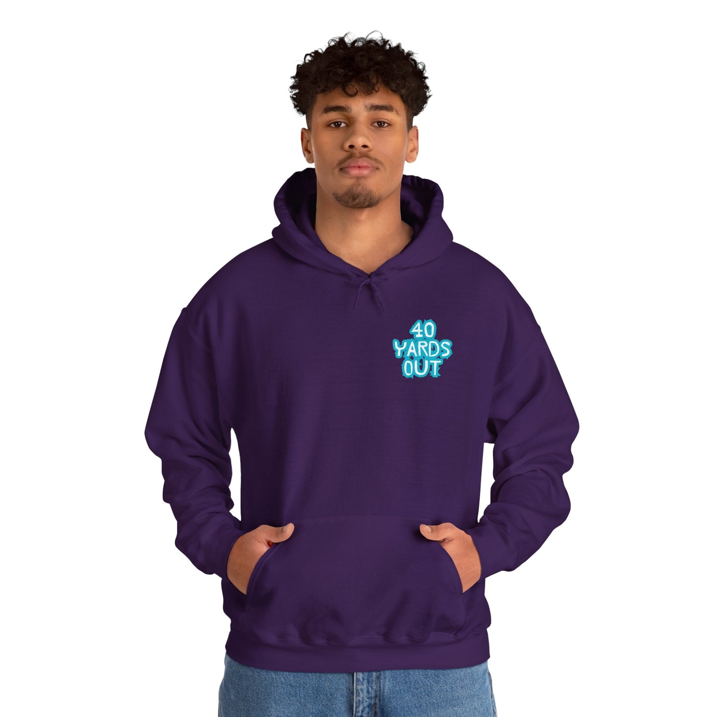 40 YARDS OUT Brand Productions Muddy Boar Heavy Blend™ Hooded Sweatshirt