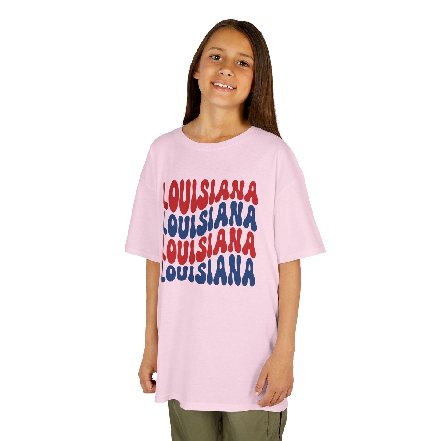 Kids Louisiana Red, White, and Blue