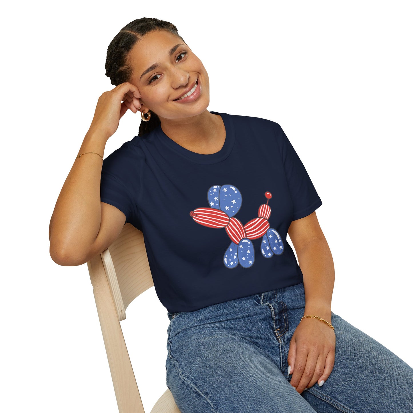 Adult USA Balloon Dog shirt