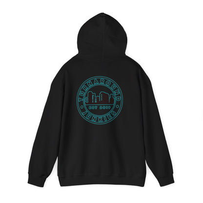 Turnaround Junkies Circle Logo Heavy Blend™ Hooded Sweatshirt
