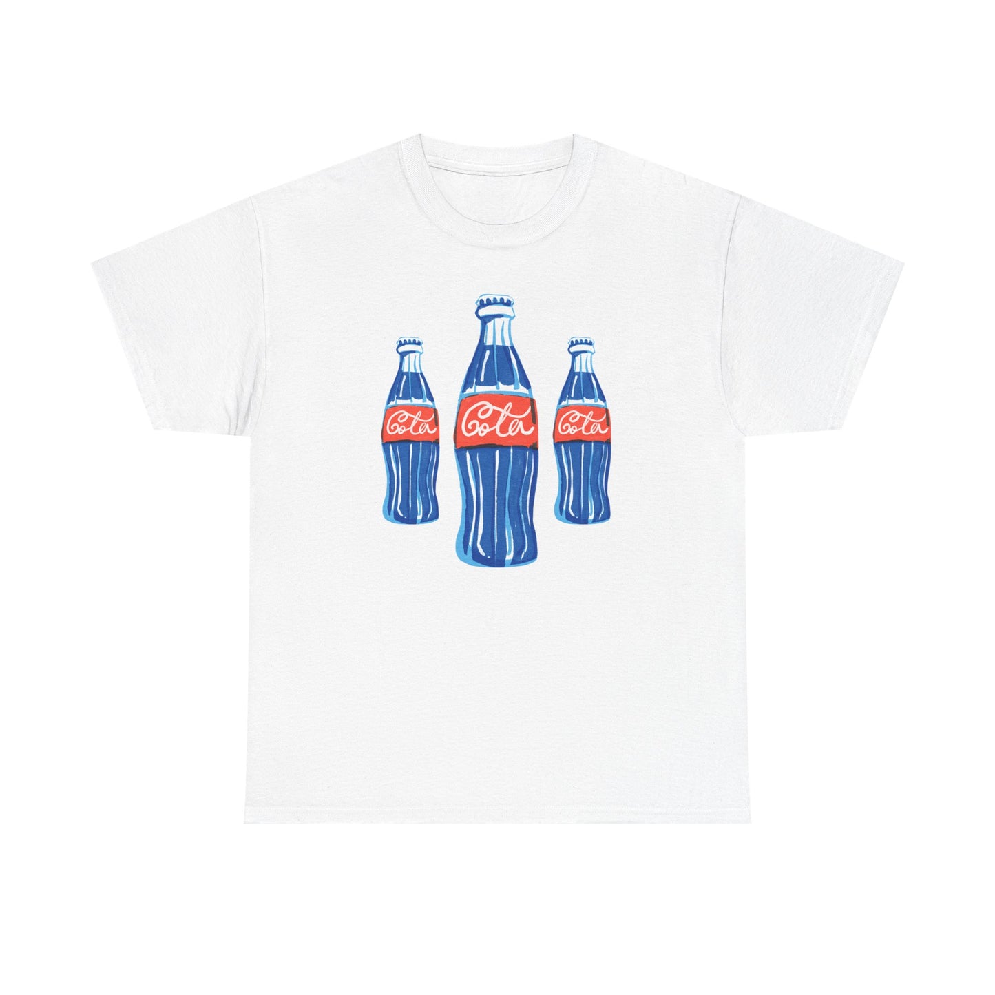 Coca Cola Retro Design Adult Heavy Cotton Tee
