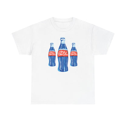 Coca Cola Retro Design Adult Heavy Cotton Tee