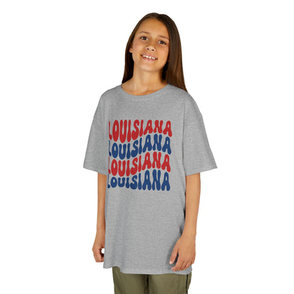 Kids Louisiana Red, White, and Blue