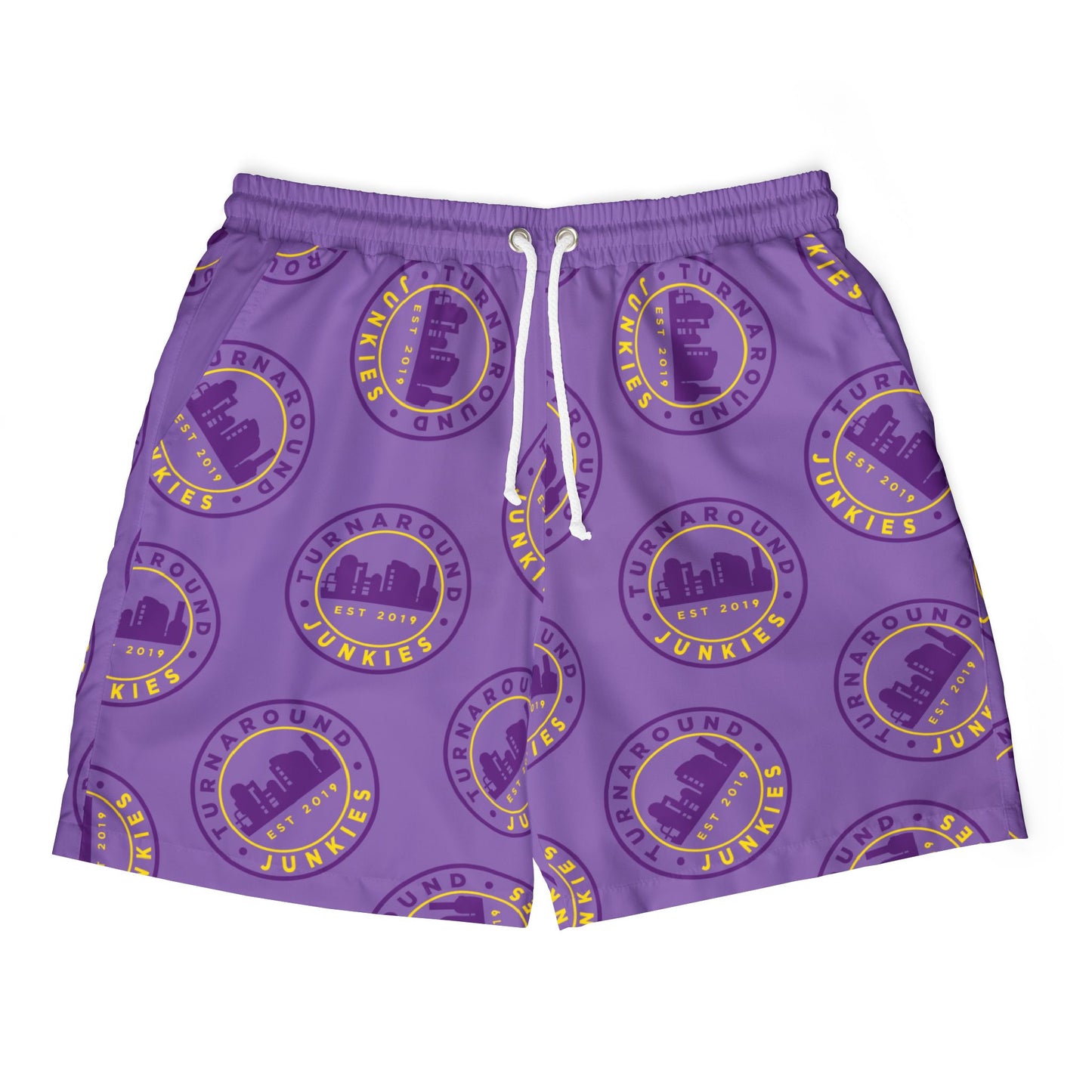 Turnaround Junkies Circle Logo Swim Shorts