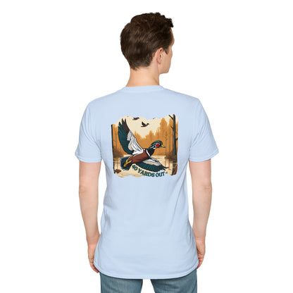 40 Yards Out Wood Duck Unisex Softstyle T-Shirt