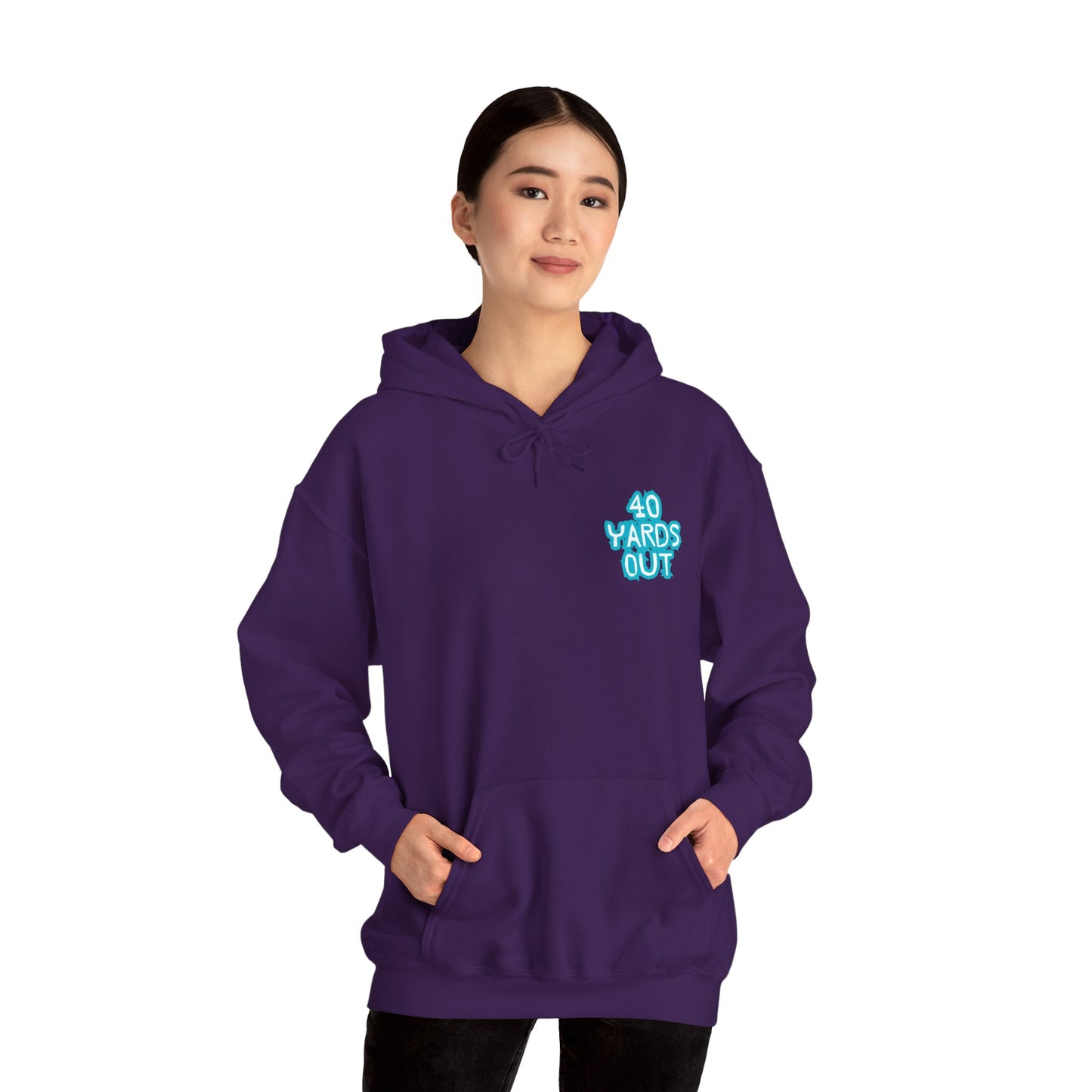 40 YARDS OUT Brand Productions Muddy Boar Heavy Blend™ Hooded Sweatshirt