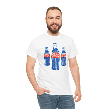 Coca Cola Retro Design Adult Heavy Cotton Tee