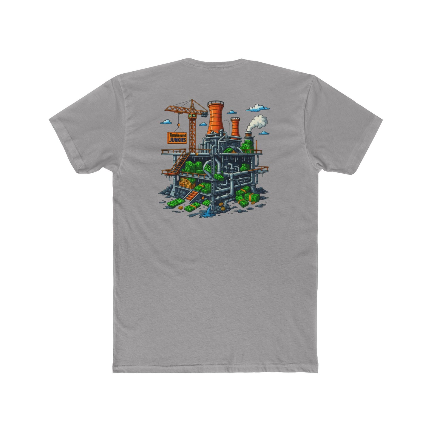 Turnaround Junkies "Stacks On Deck #2" Cotton Crew Tee
