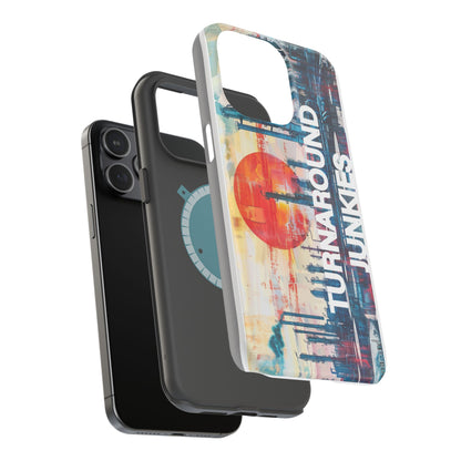 Turnaround Junkies  Red Sun Rising Magnetic Tough Cases