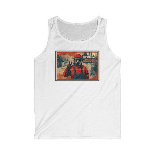 Turnaround Junkies Rectangle Half-Face Mask Men's Softstyle Tank Top