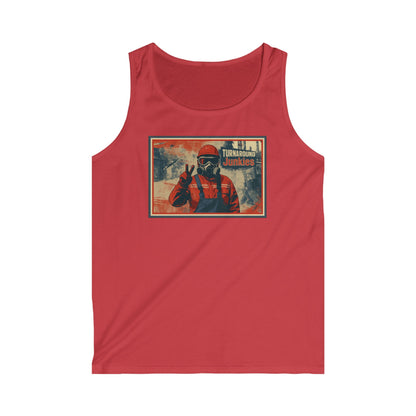 Turnaround Junkies Rectangle Half-Face Mask Men's Softstyle Tank Top