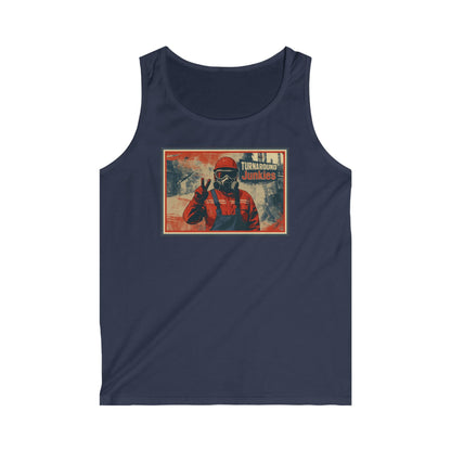 Turnaround Junkies Rectangle Half-Face Mask Men's Softstyle Tank Top