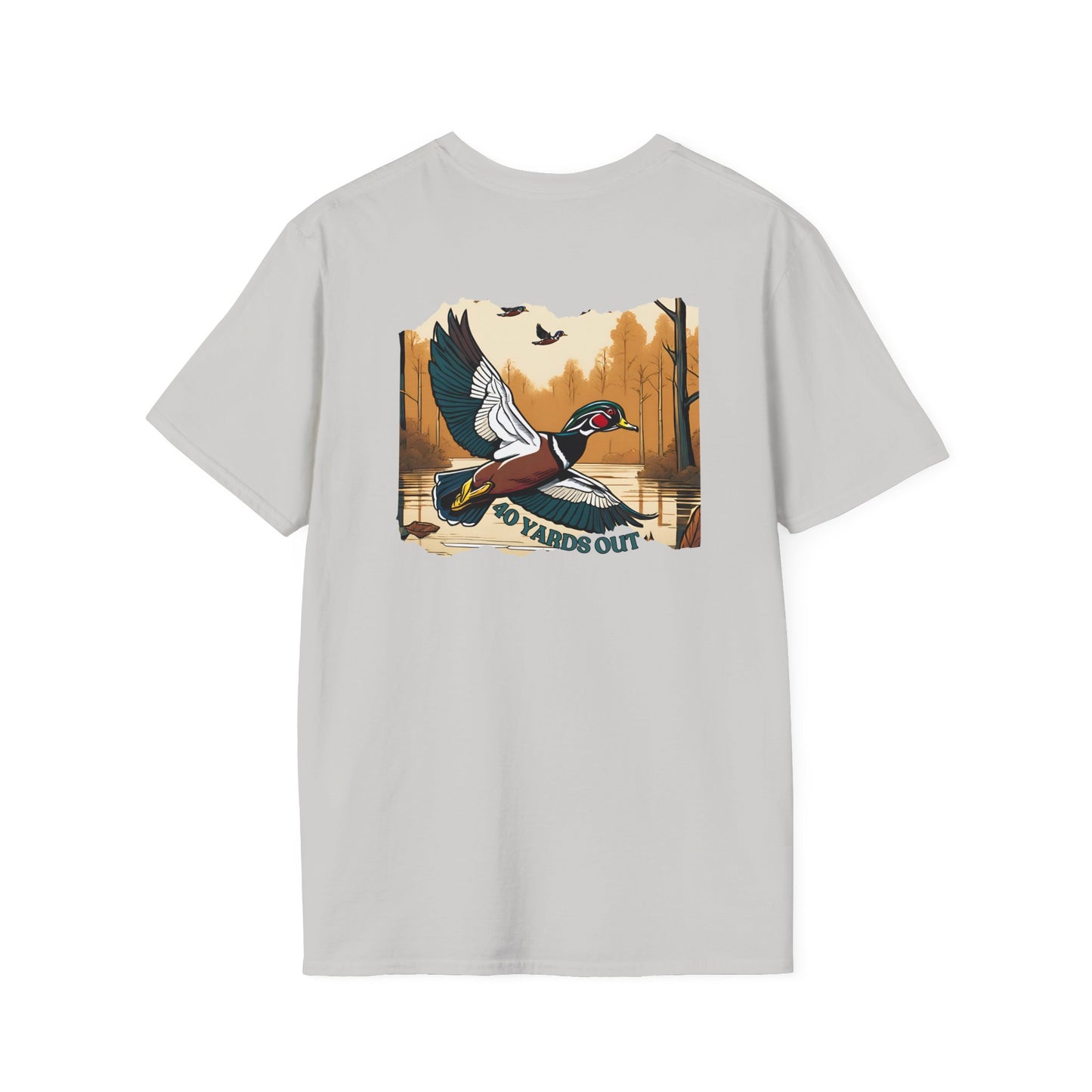 40 Yards Out Wood Duck Unisex Softstyle T-Shirt