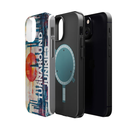 Turnaround Junkies  Red Sun Rising Magnetic Tough Cases