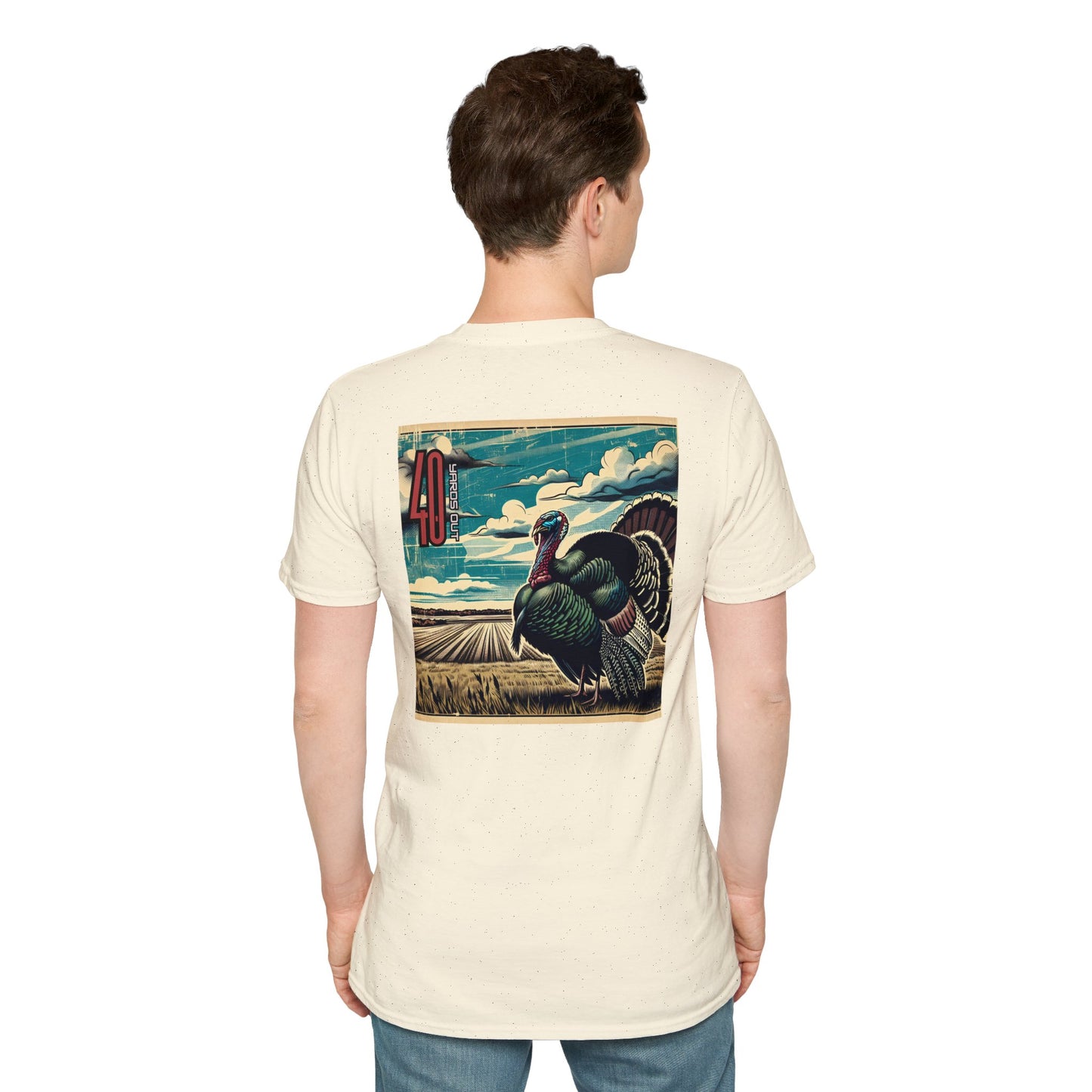 40 Yards Out Turkey Unisex Softstyle T-Shirt