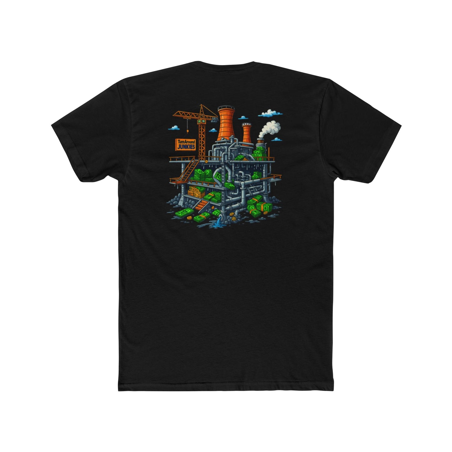 Turnaround Junkies "Stacks On Deck #2" Cotton Crew Tee