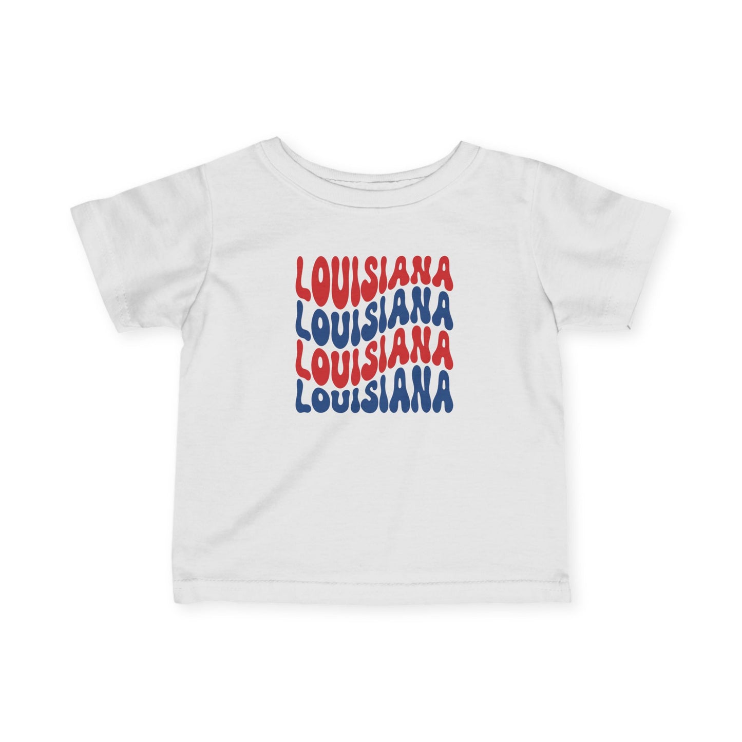 Infant Louisiana Red, White and Blue shirt
