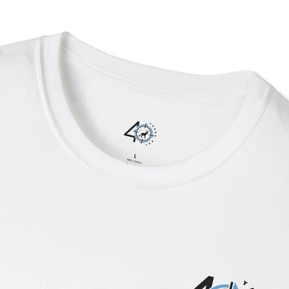 40 Yards Out Antler Deer Unisex Softstyle T-Shirt