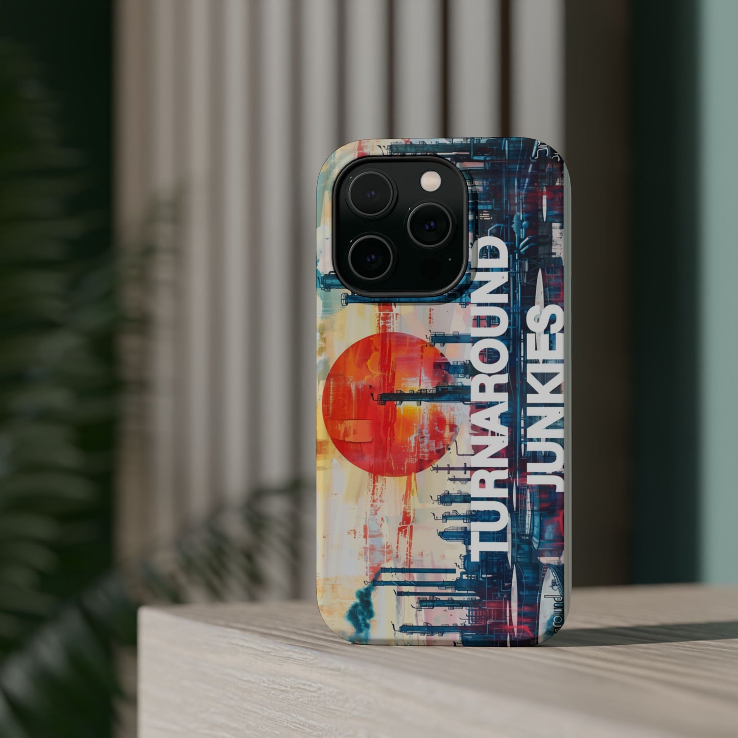 Turnaround Junkies  Red Sun Rising Magnetic Tough Cases