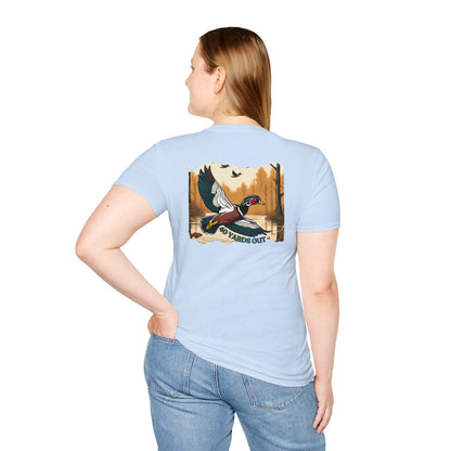 40 Yards Out Wood Duck Unisex Softstyle T-Shirt